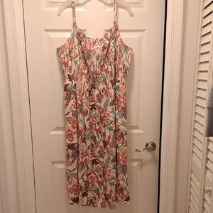 Old Navy Multicolor Floral Midi Dress